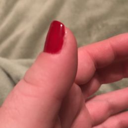 Clear polish not cleaned off