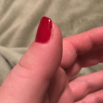 U Nails Salon - Clear polish not cleaned off - Nail Salons Near Me - Chicago, Illinois