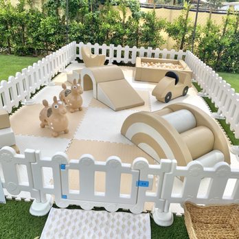 Soft Play Time - 10x16 Luxe Tan & White set - Bounce House Rentals Near Me Soft Play Time - 10x16 Luxe Tan & White set - Bounce House Rentals Near Me