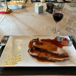 Golf du Val Secret - Pork option. Was absolutely delicious!