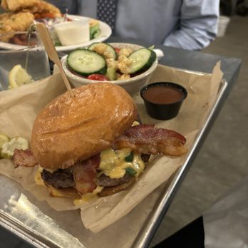 Antimony Brewing - Smash burger. - Bars Near Me - Lenox, Massachusetts