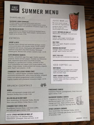 Menu photo 1 First Watch Chamblee, GA Menu photo 1 First Watch Chamblee, GA