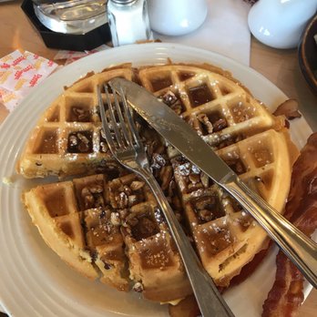 Stacked - Banana Waffle less the bananas    Great choice - Breakfast & Brunch Near Me - Oak Lawn, Illinois