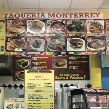 Taqueria Monterrey - Menu - Mexican Near Me - Lewisville, Texas