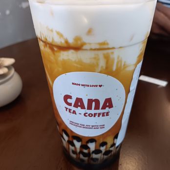 Cana Tea & Coffee - Brown Sugar Milk Boba Tea - Bubble Tea Near Me - Houston, Texas