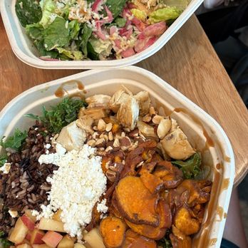 sweetgreen - Healthy Salads, Wraps, and Bowls - Harvest bowl & Miso Glazed Salmon - Salad Near Me - Irvine, California