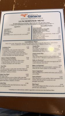 Menu photo 3 La Cocina de Consuelo Austin, TX