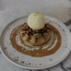 Mad Nice - Apple crostata. Nicely plated and tastes amazing
