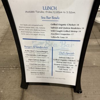 Sea Bar - Lunch Menu - Seafood Near Me - Staten Island, New York Sea Bar - Lunch Menu - Seafood Near Me - Staten Island, New York
