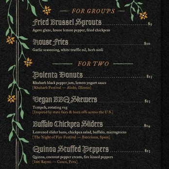 Cloak & Dagger - Appetizer Menu 8-7-25 - Cocktail Bars Near Me - Cleveland, Ohio