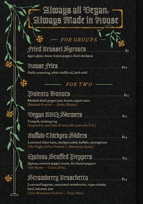 Menu photo 1 Cloak & Dagger Cleveland, OH