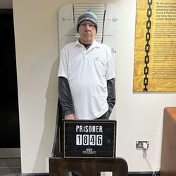 The Crumlin Road Gaol - Photo area before self guided tour