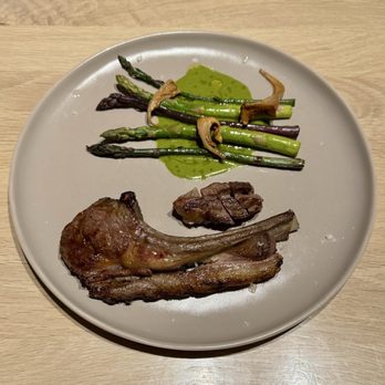 Tomat - Lamb w Asparagus & Mint Sauce - New American Near Me - Los Angeles, California