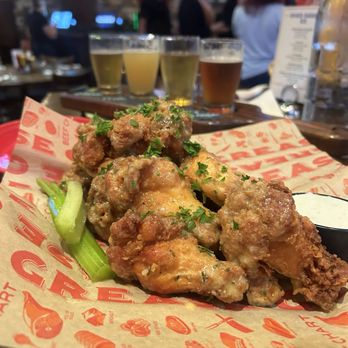 Grease Burger Beer and Whiskey Bar - Garlic Parmesan wings - Burgers Near Me - West Palm Beach, Florida