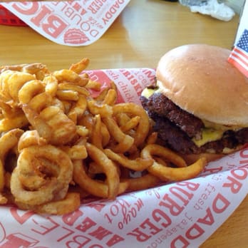 Big Daddy's Burger - The Bid Daddy (double) with curly fries. - Burgers Near Me - Newtown, NSW Big Daddy's Burger - The Bid Daddy (double) with curly fries. - Burgers Near Me - Newtown, NSW