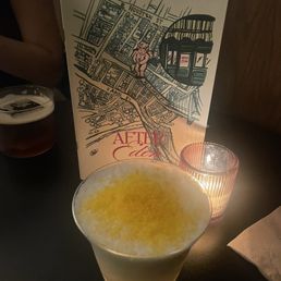 Papaya salad whiskey cocktail