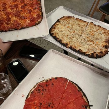 Sally’s Apizza - Tomato pie, mozzarella and sauce with pepperoni, white clam pie - Pizza Near Me - Stamford, Connecticut Sally’s Apizza - Tomato pie, mozzarella and sauce with pepperoni, white clam pie - Pizza Near Me - Stamford, Connecticut