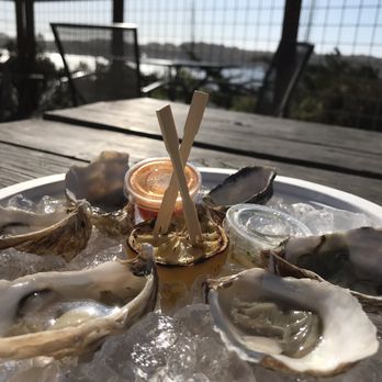 The Birds Cafe - Chilled oysters on the patio - Seafood Near Me - Bodega Bay, California