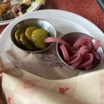 Lucille's Smokehouse Bar-B-Que - Pickled onions and pickles - Barbeque Near Me - Cerritos, California Lucille's Smokehouse Bar-B-Que - Pickled onions and pickles - Barbeque Near Me - Cerritos, California