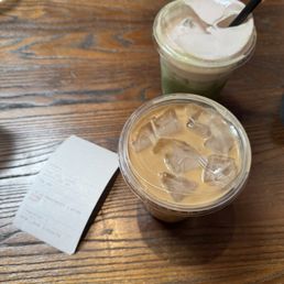 Amoretto Latte and Raspberry Matcha Amoretto Latte and Raspberry Matcha
