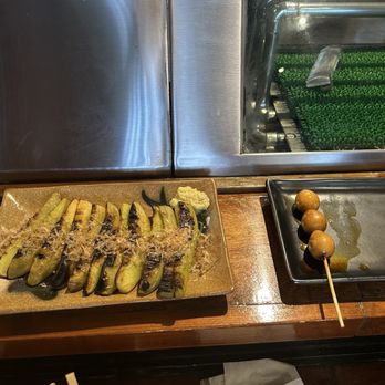 Yakitori Nishi - Eggplant & Quail egg - Japanese Near Me - Lomita, California