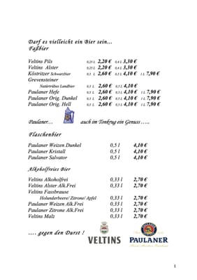 Menu photo 3 Wirtshaus - Am Kohlmarkt Braunschweig, NI Menu photo 3 Wirtshaus - Am Kohlmarkt Braunschweig, NI
