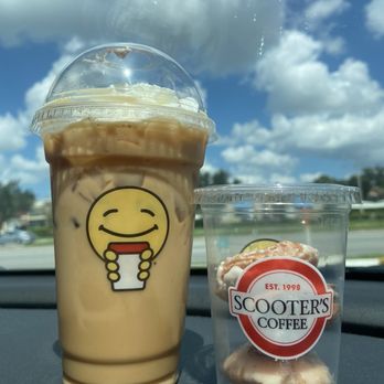 Scooter's Coffee - Pumpkin caramelicious, mini donuts - Coffee & Tea Near Me - Pinellas Park, Florida