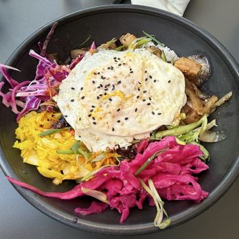 City Kitchen - Spicy Pork Belly bowl with egg - New American Near Me - Pittsburgh, Pennsylvania