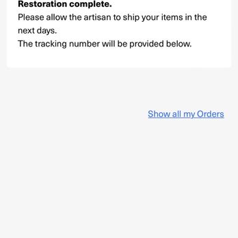 The Cobblers - No tracking number provided even though it says there is. - Shoe Repair Near Me - Miami, Florida The Cobblers - No tracking number provided even though it says there is. - Shoe Repair Near Me - Miami, Florida