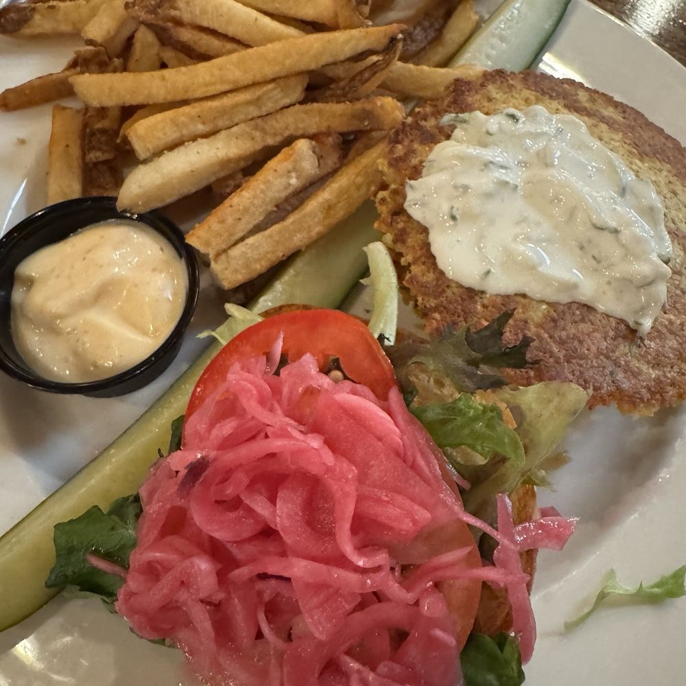 Mercer Hall - Falafel smash burger and fries - Bars Near Me - Stratford, Ontario Mercer Hall - Falafel smash burger and fries - Bars Near Me - Stratford, Ontario