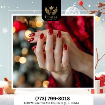 Lumia Nails Bar - Holiday elegance begins with the right nails Each detail crafted for a magical winter moment. Experience the beauty
Book today - Nail Salons Near Me - Chicago, Illinois Lumia Nails Bar - Holiday elegance begins with the right nails Each detail crafted for a magical winter moment. Experience the beauty
Book today - Nail Salons Near Me - Chicago, Illinois