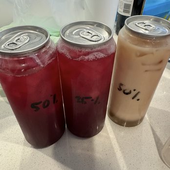 Cong N Go - Blueberry lychee with lychee jelly and milk tea with boba - Asian Fusion Near Me - Seaside, California