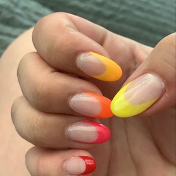 Classic Nails - French tip acrylics - Nail Salons Near Me - Anaheim, California