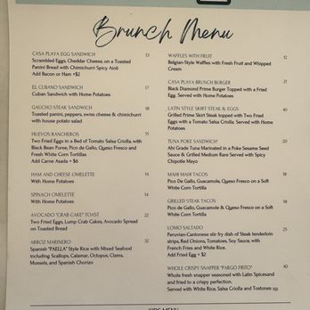 Casa Playa - 2025 September menus - Tapas/Small Plates Near Me - Fort Lauderdale, Florida