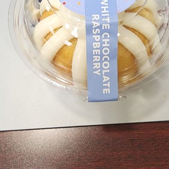 Nothing Bundt Cakes - White chocolate raspberry Bundt cake. - Bakeries Near Me - Laurel, Maryland