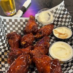 218 Tavern - This was after we ate 2 wings, $15 for this- count me in!