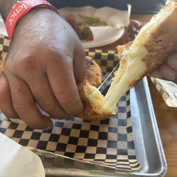 Bari Pasta & Pizza - Garlic knots with cheese pull - Pizza Near Me - Torrance, California