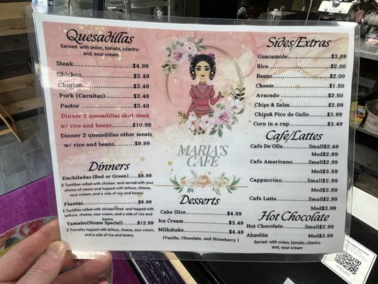 Menu photo 1 Maria’s Cafe Highland, IN