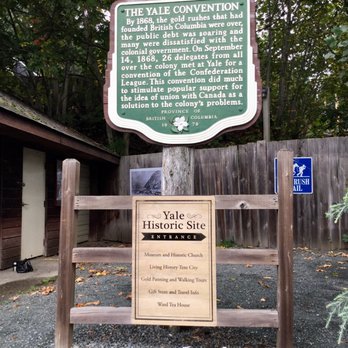 Yale Historic Site - Signage - information & directions. - Landmarks & Historical Buildings Near Me - Yale, British Columbia