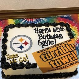 Chocolate Steeler cake.