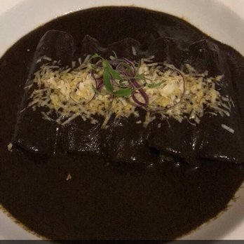 Almoraduz - Enchiladas de mole negro with duck - Oaxacan Near Me - Puerto Escondido, OAX Almoraduz - Enchiladas de mole negro with duck - Oaxacan Near Me - Puerto Escondido, OAX