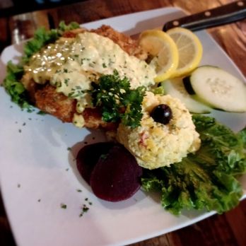 The Bit O'Denmark - Fisk fillet with potato salad and pickled beets - Scandinavian Near Me - Solvang, California The Bit O'Denmark - Fisk fillet with potato salad and pickled beets - Scandinavian Near Me - Solvang, California