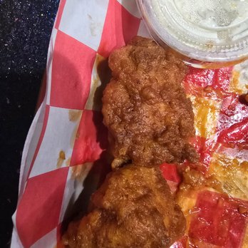 Heaterz Chicken - Memphis hot chicken chunks that were not supposed to have sauce on them. - Chicken Shop Near Me - Alton, Illinois