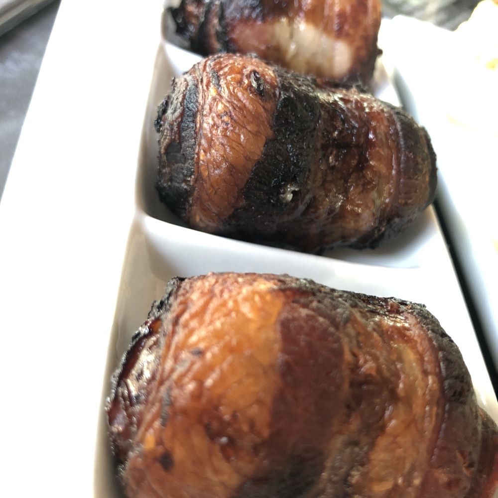 The Tipsy Boar - bacon wrapped/blue cheese stuffed dates - New American Near Me - Hollywood, Florida The Tipsy Boar - bacon wrapped/blue cheese stuffed dates - New American Near Me - Hollywood, Florida