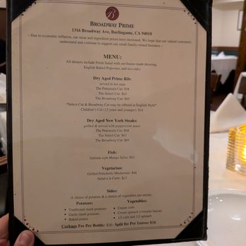 Broadway Prime - 12/5/25 - Steakhouses Near Me - Burlingame, California Broadway Prime - 12/5/25 - Steakhouses Near Me - Burlingame, California