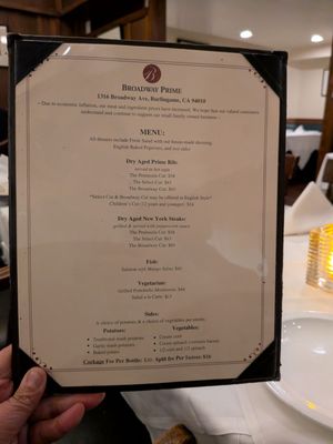 Menu photo 2 Broadway Prime Burlingame, CA Menu photo 2 Broadway Prime Burlingame, CA