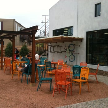 Colectivo Coffee Bay View - outdoor seating and hanging (covered) bike rack. - Coffee & Tea Near Me - Milwaukee, Wisconsin Colectivo Coffee Bay View - outdoor seating and hanging (covered) bike rack. - Coffee & Tea Near Me - Milwaukee, Wisconsin