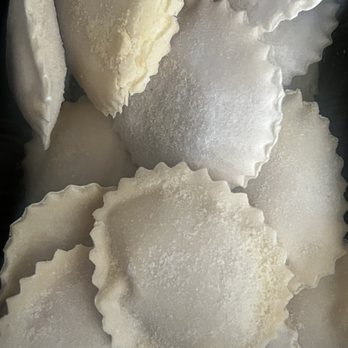 Dal Grano - Homemade Butternut Squash Round Ravioli..stayed frozen all the way home. - Pasta Shops Near Me - McLean, Virginia
