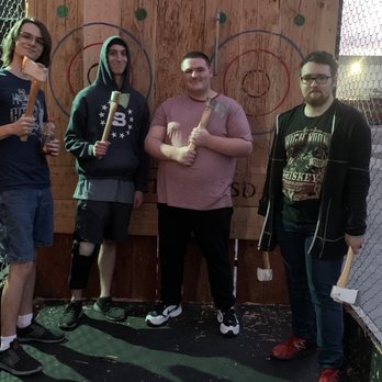 Axe Throw - The boys! - Axe Throwing Near Me - San Diego, California Axe Throw - The boys! - Axe Throwing Near Me - San Diego, California