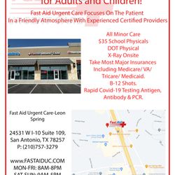 Fast Aid Urgent Care - Leon Spring
